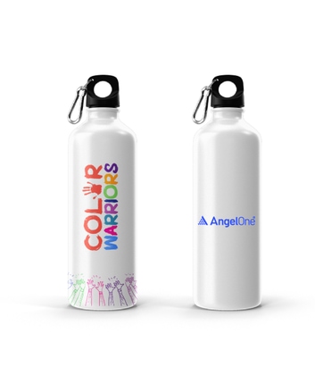 Color Warriors Sublimation Bottle- White- 600ml